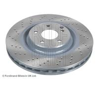 2x Brake disc Front Axle perforated/vented ADU174355 BLUE PRINT
