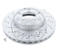 2x Brake disc Front Axle perforated/vented BS-8248HC OPTIMAL for MERCEDES-BENZ