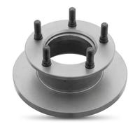 2x Brake disc Front Axle solid 07420 FEBI BILSTEIN for MERCEDES-BENZ MB Bus