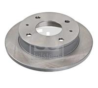 2x Brake disc Front Axle solid 108616 FEBI BILSTEIN for HYUNDAI AMICA / ATOZ