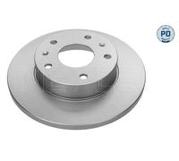 2x Brake disc Front Axle solid 53-15 521 0014/PD MEYLE for LAND ROVER