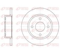 2x Brake disc Front Axle solid 6047.00 REMSA for NISSAN MICRA II