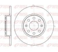 2x Brake disc Front Axle solid 61209.00 REMSA for FIAT OPEL