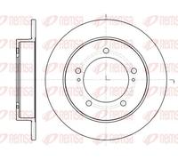 2x Brake disc Front Axle solid 61490.00 REMSA for SUZUKI