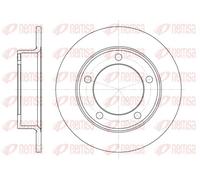 2x Brake disc Front Axle solid 6257.00 REMSA for LADA NADESCHDA