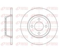 2x Brake disc Front Axle solid 6287.00 REMSA for AUDI 80 B4 Saloon 80 B4 Avant