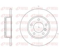 2x Brake disc Front Axle solid 6323.00 REMSA for BMW 3 3 Coupe 3 Convertible