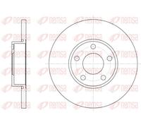 2x Brake disc Front Axle solid 6327.00 REMSA for AUDI 100 C1 Saloon 100 C1 Coupe
