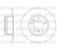 2x Brake disc Front Axle solid 6347.00 REMSA for BMW 5 5 Touring