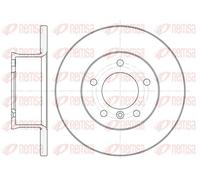 2x Brake disc Front Axle solid 6350.00 REMSA for MERCEDES-BENZ HONDA PUCH
