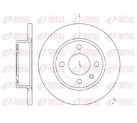 2x Brake disc Front Axle solid 6425.00 REMSA for SKODA FAVORIT FAVORIT Forman