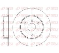 2x Brake disc Front Axle solid 6617.00 REMSA for SMART CITROËN