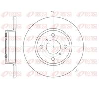 2x Brake disc Front Axle solid 6621.00 REMSA for SUZUKI OPEL