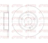 2x Brake disc Front Axle solid 6674.00 REMSA for MERCEDES-BENZ A-CLASS