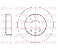 2x Brake disc Front Axle solid 6721.00 REMSA for LAND ROVER FREELANDER I