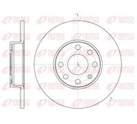 2x Brake disc Front Axle solid 6800.00 REMSA for OPEL ASTRA G Hatchback