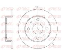 REMSA FRONT 2 X BRAKE DISC 683000 FOR HONDA