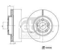 FEBI BILSTEIN 184696 Brake disc