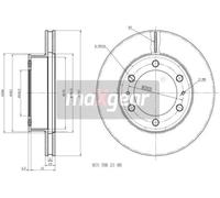 2x Brake disc Front Axle Vented 19-2350 MAXGEAR for TOYOTA HILUX VIGO VII Pickup