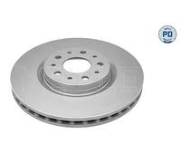 2x Brake disc Front Axle Vented 215 523 0037/PD MEYLE for FIAT TIPO Hatchback