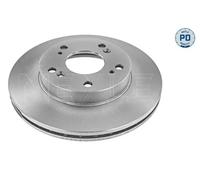 2x Brake disc Front Axle Vented 31-15 521 0049/PD MEYLE for HONDA CR-Z