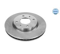 2x Brake disc Front Axle Vented 32-15 521 0023 MEYLE for MITSUBISHI LANCER VII