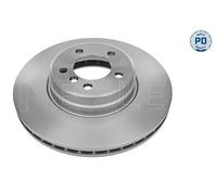 2x Brake disc Front Axle Vented 53-15 521 0012/PD MEYLE for LAND ROVER