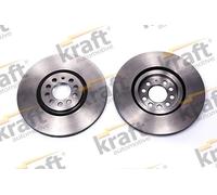 2x Brake disc Front Axle Vented 6040360 KRAFT AUTOMOTIVE for VW AUDI SEAT SKODA