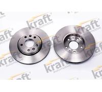 2x Brake disc Front Axle Vented 6045462 KRAFT AUTOMOTIVE for RENAULT MEGANE CC