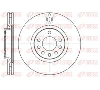 2x Brake disc Front Axle Vented 61017.10 REMSA for FIAT CROMA