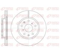 2x Brake disc Front Axle Vented 61018.10 REMSA for FIAT SUZUKI