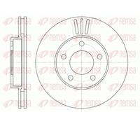 2x Brake disc Front Axle Vented 61020.10 REMSA for MAZDA TRIBUTE