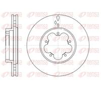 2x Brake disc Front Axle Vented 61021.10 REMSA for FORD TRANSIT Bus TRANSIT Van