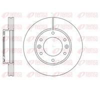 2x Brake disc Front Axle Vented 61026.10 REMSA for KIA SEDONA Mk II