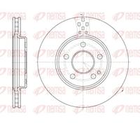 REMSA FRONT 2 X BRAKE DISC 6102910 FOR MERCEDES-BENZ