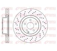 2x Brake disc Front Axle Vented 61032.10 REMSA for MERCEDES-BENZ S-CLASS