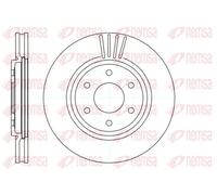 2x Brake disc Front Axle Vented 61037.10 REMSA for NISSAN PATHFINDER III