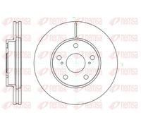 2x Brake disc Front Axle Vented 61043.10 REMSA for TOYOTA AURIS COROLLA Saloon