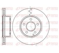 2x Brake disc Front Axle Vented 61066.10 REMSA for MERCEDES-BENZ C-CLASS