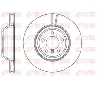 2x Brake disc Front Axle Vented 61080.10 REMSA for BMW 3 Touring 3 3 Coupe X1