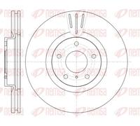 2x Brake disc Front Axle Vented 61086.10 REMSA for NISSAN INFINITI