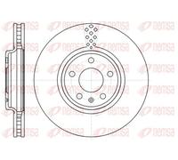 2x Brake disc Front Axle Vented 61110.10 REMSA for AUDI Q5 A4 Allroad B8 A4 B8