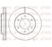 2x Brake disc Front Axle Vented 61118.10 REMSA for MITSUBISHI L200 / TRITON