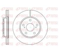2x Brake disc Front Axle Vented 61122.10 REMSA for TOYOTA COROLLA Saloon AURIS
