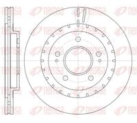 2x Brake disc Front Axle Vented 61137.10 REMSA for MITSUBISHI SHOGUN PININ I