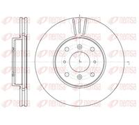 2x Brake disc Front Axle Vented 61153.10 REMSA for HONDA PRELUDE Mk IV