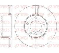 2x Brake disc Front Axle Vented 61161.10 REMSA for MERCEDES-BENZ PUCH