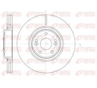 2x Brake disc Front Axle Vented 61171.10 REMSA for RENAULT LAGUNA II
