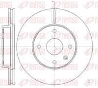 2x Brake disc Front Axle Vented 61181.10 REMSA for CHEVROLET EPICA