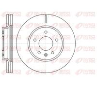 2x Brake disc Front Axle Vented 61183.10 REMSA for OPEL CHEVROLET